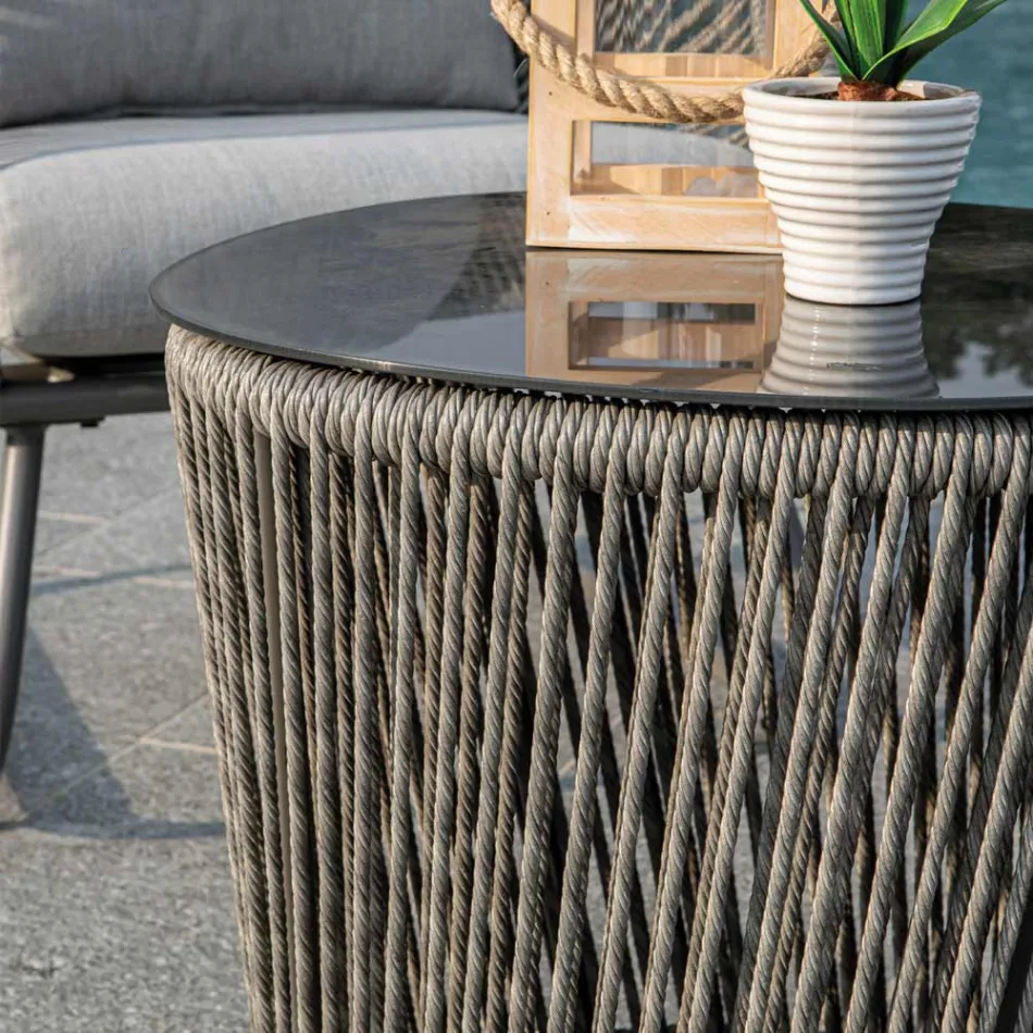 Obývací pokoj sestávající ze 2 křesel s konferenčním stolkem - kufr Viadurini