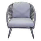 Obývací pokoj sestávající ze 2 křesel s konferenčním stolkem - kufr Viadurini