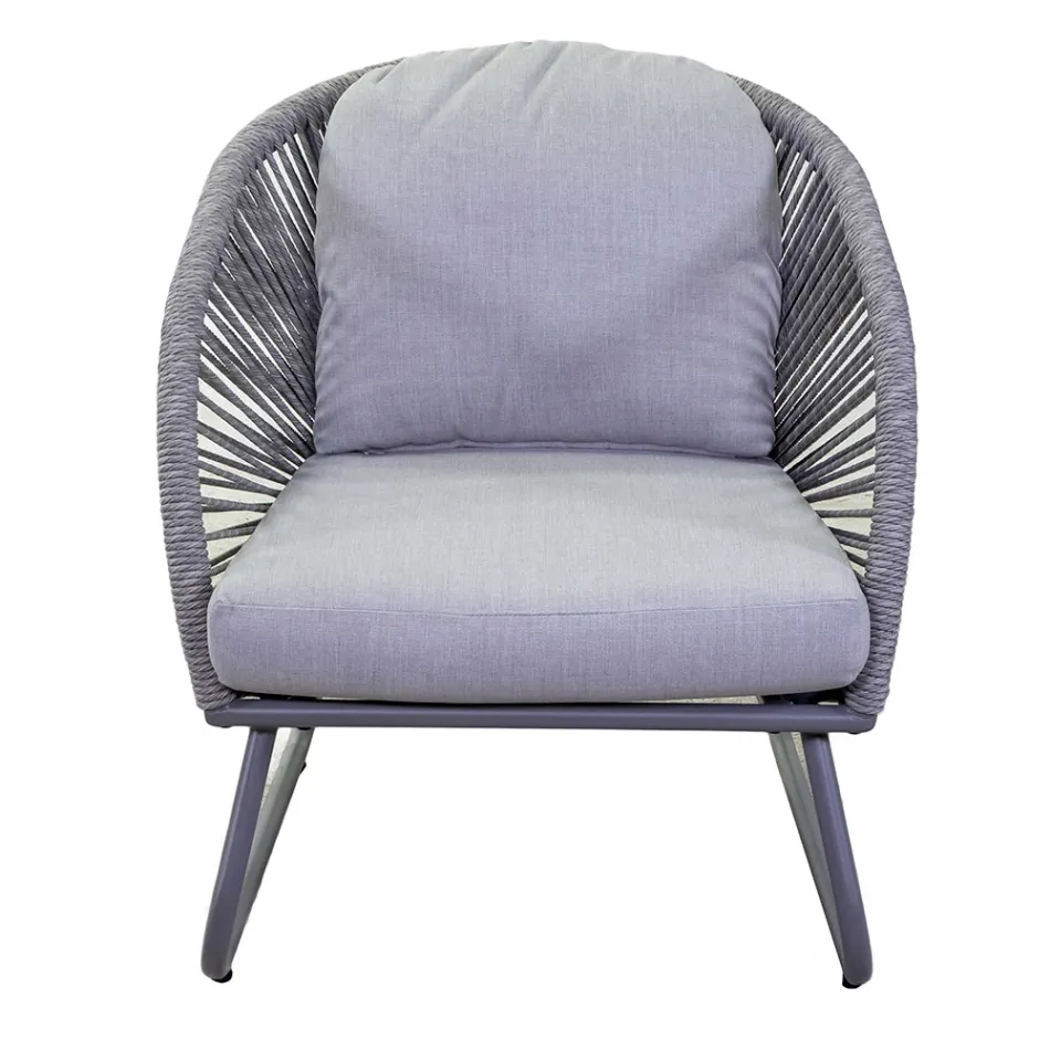 Obývací pokoj sestávající ze 2 křesel s konferenčním stolkem - kufr Viadurini