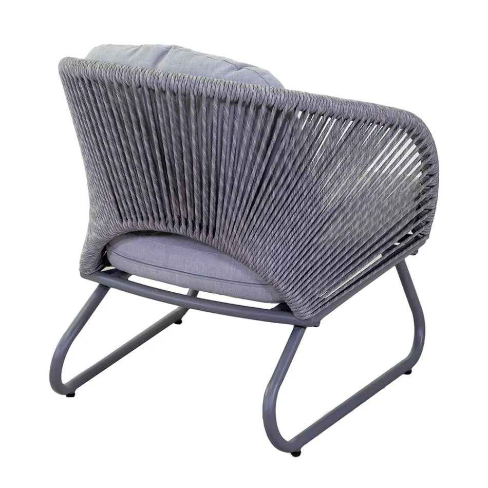 Obývací pokoj sestávající ze 2 křesel s konferenčním stolkem - kufr Viadurini