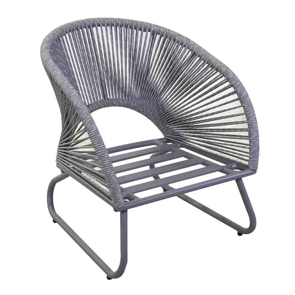 Obývací pokoj sestávající ze 2 křesel s konferenčním stolkem - kufr Viadurini