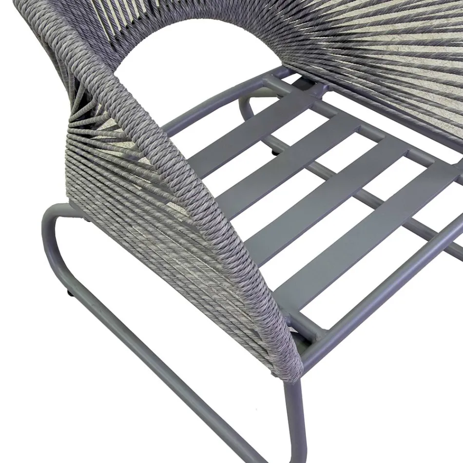 Obývací pokoj sestávající ze 2 křesel s konferenčním stolkem - kufr Viadurini