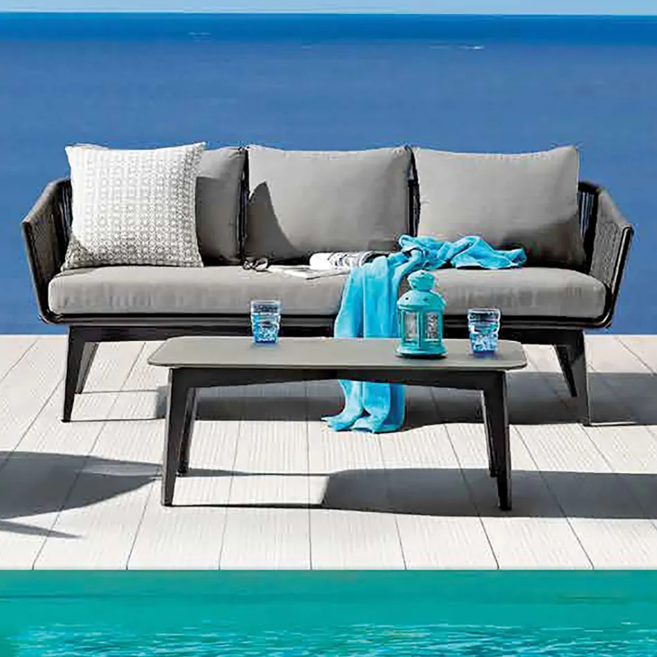 Obývací pokoj Skládající se z 2 nebo 3místné pohovky, křesel a konferenčního stolku - Elios Viadurini