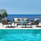 Obývací pokoj Skládající se z 2 nebo 3místné pohovky, křesel a konferenčního stolku - Elios Viadurini