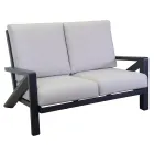 Obývací pokoj sestávající z pohovky, konferenčního stolku a křesel s podnožkou - nástěnka Viadurini