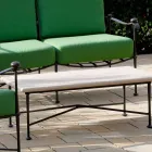 Artisan Outdoor Living Room in Iron Graphite Finish Made in Italy - Lietta Viadurini