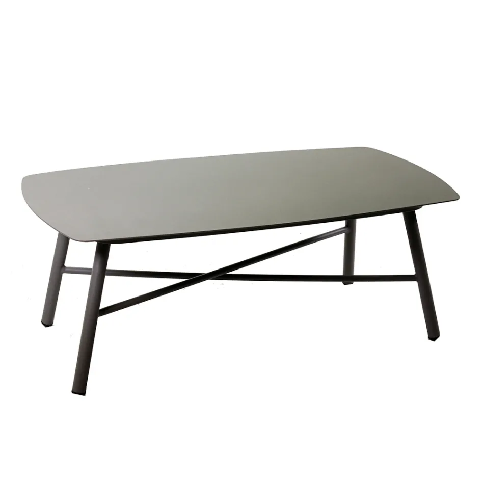 Venkovní obývací pokoj sestávající z 1 trojmístné pohovky, 2 křesel a 1 konferenčního stolku - Righello Viadurini