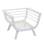 Venkovní obývací pokoj sestávající z 1 trojmístné pohovky, 2 křesel a 1 konferenčního stolku - Righello Viadurini