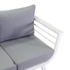 Venkovní obývací pokoj sestávající z 1 trojmístné pohovky, 2 křesel a 1 konferenčního stolku - Righello Viadurini