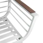 Venkovní obývací pokoj sestávající ze 2 křesel a 1 hliníkového stolu - Righello Viadurini