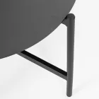 Venkovní obývací pokoj s 1 pohovkou, 2 křesly a 2 ocelovými stoly - Preferuji Viadurini