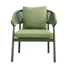 Venkovní obývací pokoj s polštáři a zaoblenými područkami - Zenith Viadurini