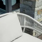 Venkovní obývací pokoj se zaoblenými polštáři a područkami - Zenith Viadurini