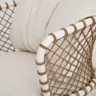 Venkovní lehátko s hliníkovým rámem a provazovým opěradlem - Skyline Viadurini