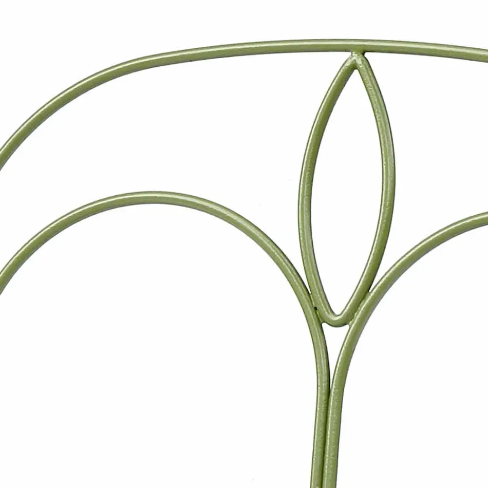 Venkovní salonek s ručně vyrobenou železnou konstrukcí vyrobenou v Itálii - Melinda Viadurini