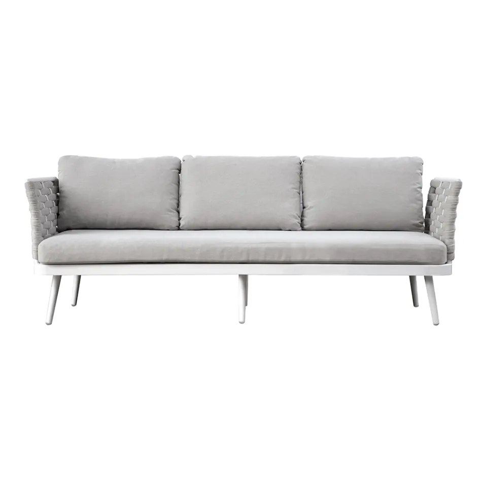 Venkovní obývací pokoj s hliníkovým konferenčním stolkem v různých barvách - Harmony Viadurini