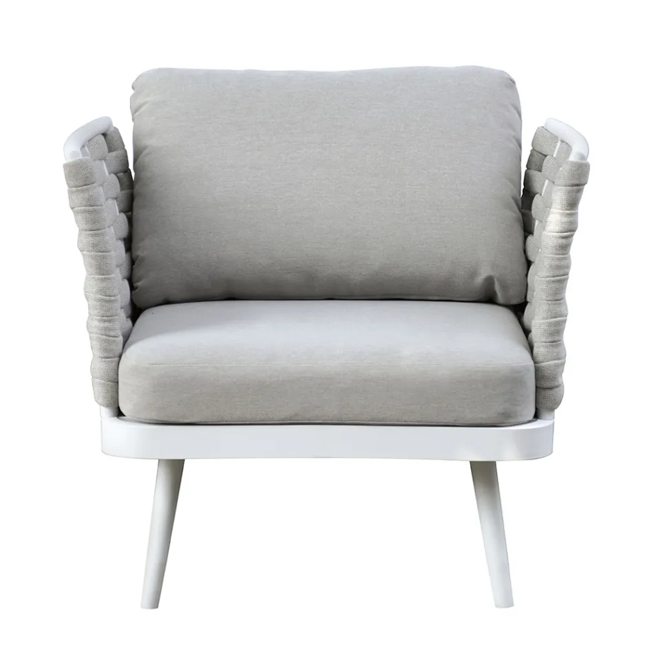 Venkovní obývací pokoj s hliníkovým konferenčním stolkem v různých barvách - Harmony Viadurini