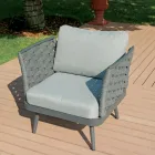 Venkovní obývací pokoj s hliníkovým konferenčním stolkem v různých barvách - Harmony Viadurini