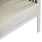 Venkovní lehátko z bílého hliníku a krémových polštářů - Relaz Viadurini