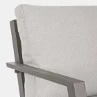 Venkovní salonek z hliníku s polštáři potaženými látkou - Armonia Viadurini