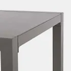 Venkovní salonek z hliníku s polštáři potaženými látkou - Armonia Viadurini