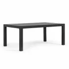 Venkovní salonek z hliníku s polštáři potaženými látkou - Armonia Viadurini