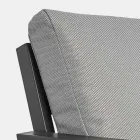 Venkovní salonek z hliníku s polštáři potaženými látkou - Armonia Viadurini