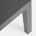 Venkovní salonek z hliníku s polštáři potaženými látkou - Armonia Viadurini