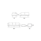 Venkovní salonek v černém hliníku s keramickým konferenčním stolkem - Ghislain Viadurini