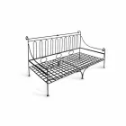 Řemeslný zahradní salonek se železnou strukturou vyrobený v Itálii - Lisotto Viadurini