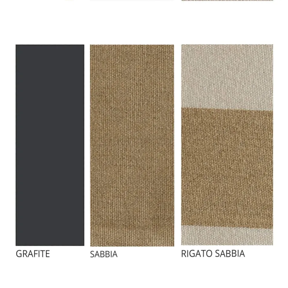 Řemeslný zahradní salonek se železnou strukturou vyrobený v Itálii - Lisotto Viadurini