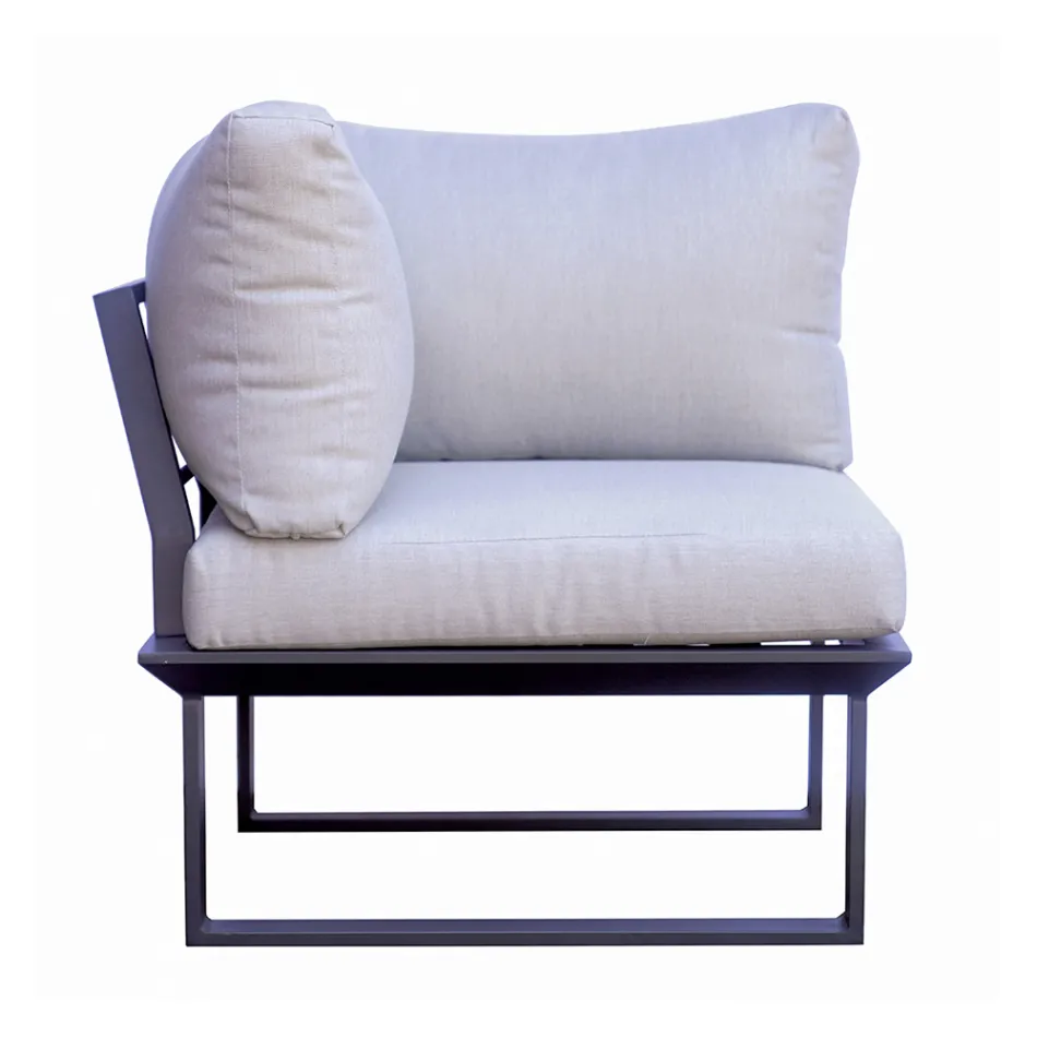 Zahradní salonek sestávající ze 2 pohovek a centrálního stolu - Pippo Viadurini