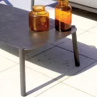 Zahradní salonek se 2 křesly, 1 pohovkou a 1 hliníkovým stolem - Minni Viadurini