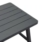 Zahradní lehátko s pohovkou a konferenčním stolkem z hliníku - štítek Viadurini