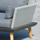 Zahradní salonek s hliníkovou konstrukcí v antracitově šedé barvě - Fouquer Viadurini