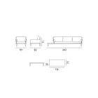 Zahradní salonek s hliníkovou konstrukcí v antracitově šedé barvě - Fouquer Viadurini