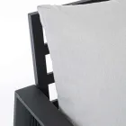 Zahradní salonek v bílém nebo černém hliníkovém designu - Milk Rain Viadurini