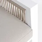 Zahradní salonek v bílém nebo černém hliníkovém designu - Milk Rain Viadurini