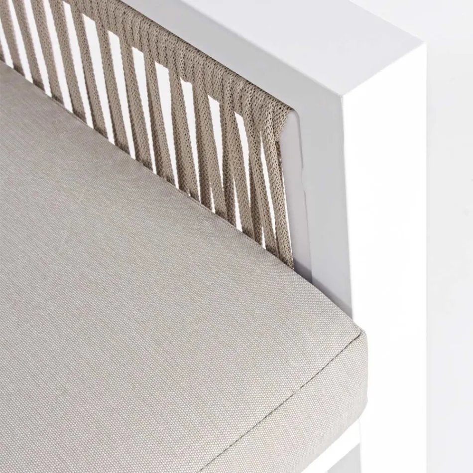 Zahradní salonek v bílém nebo černém hliníkovém designu - Milk Rain Viadurini