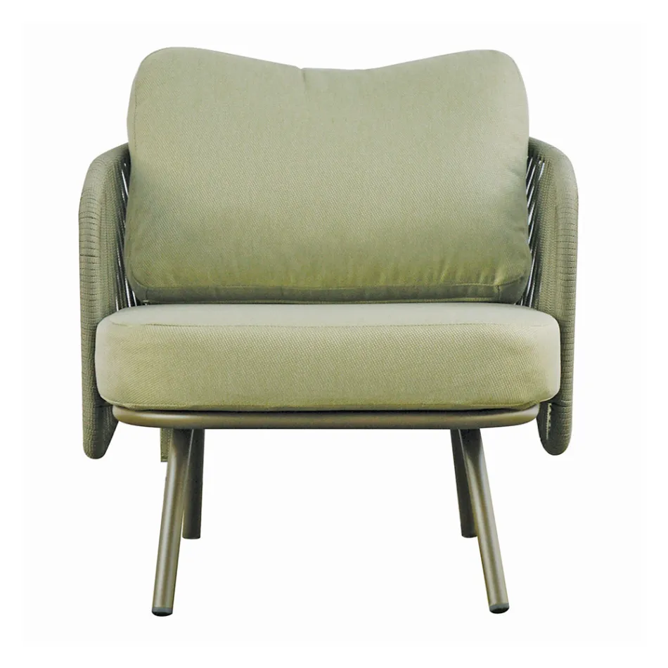 Červený nebo zelený hliníkový zahradní obývací pokoj - Regalrise Viadurini