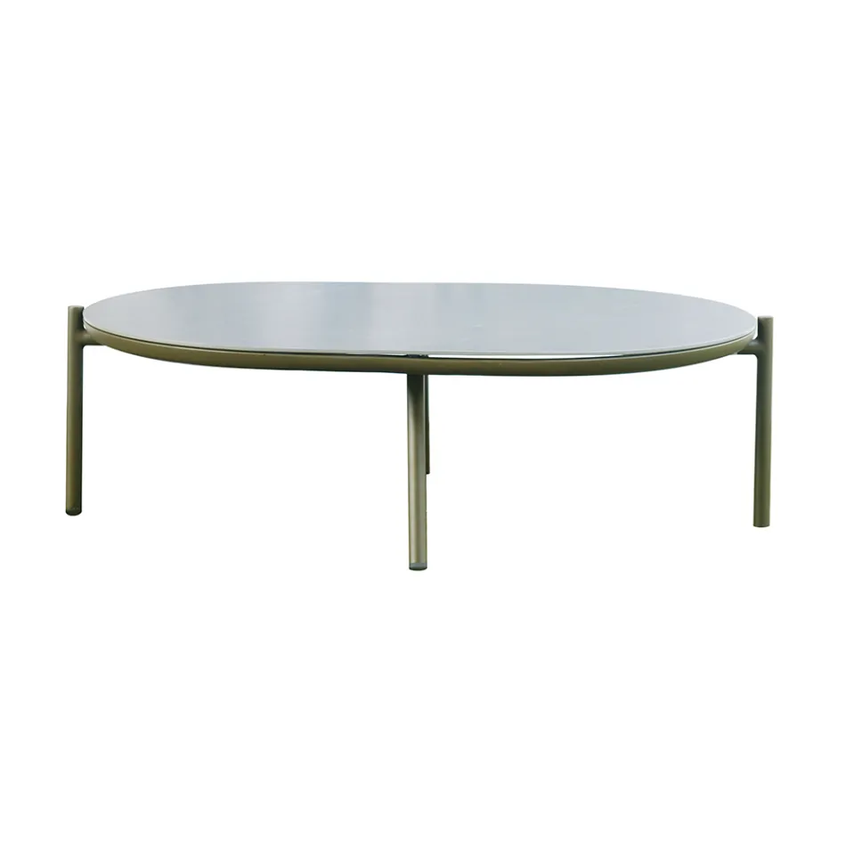 Červený nebo zelený hliníkový zahradní obývací pokoj - Regalrise Viadurini