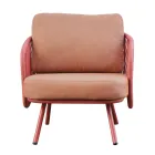 Červený nebo zelený hliníkový zahradní obývací pokoj - Regalrise Viadurini