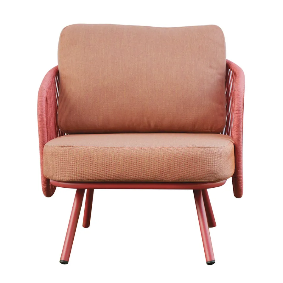 Červený nebo zelený hliníkový zahradní obývací pokoj - Regalrise Viadurini