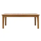 Zahradní sedací souprava z teakového dřeva s polštáři v barvě ecru - Caresa Viadurini