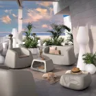 Zahradní salonek z barevného polyetylenu Made in Italy 4 kusy - Hroty Viadurini