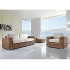 Ručně tkaný polyratanový zahradní salonek - Yoko Viadurini