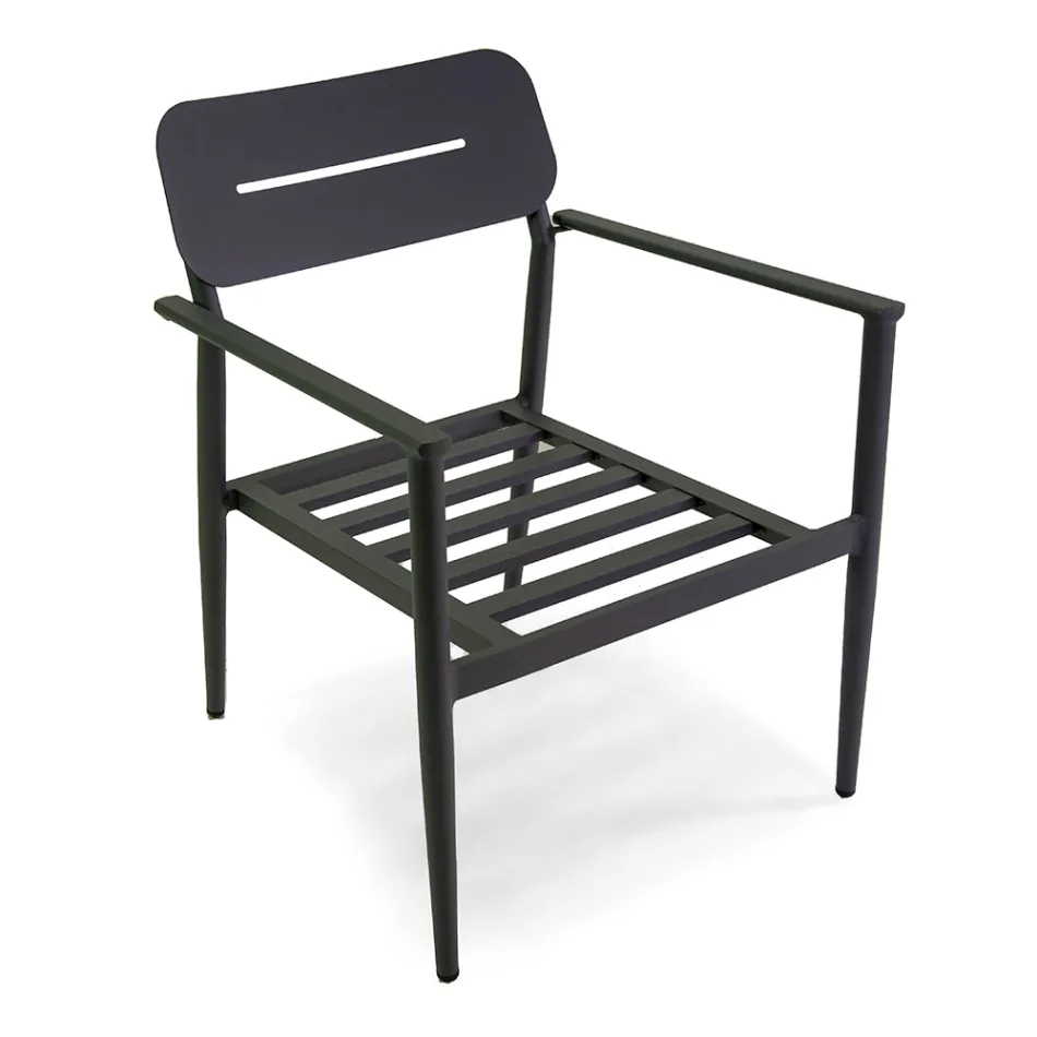 Zahradní lehátko z hliníku s různými povrchovými úpravami - suvenýr Viadurini