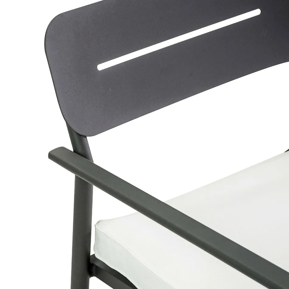 Zahradní lehátko z hliníku s různými povrchovými úpravami - suvenýr Viadurini