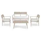 Zahradní lehátko z hliníku s různými povrchovými úpravami - suvenýr Viadurini