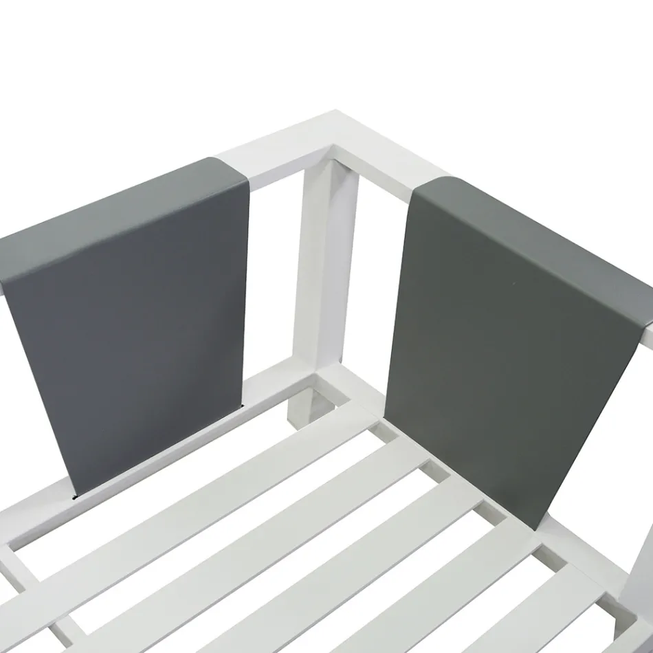 Zahradní lehátko z hliníku - pastelové barvy Viadurini